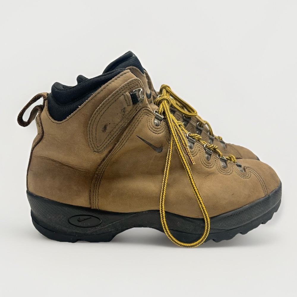 Nike ACG Air Hiking Boots Brown Leather Trail Outdoor Boots Men's Size 10 Y2K